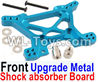 HuanQi 727 Parts-102-03 Upgrade Metal Front shock absorber Board(2pcs)-Blue,HuanQi 727 Rc Car Spare Parts Replacement Accessories,HQ727 HQ 727 1:10 Scale BRUSHED RC Racing Truck Parts rc off-road car Parts,Truck Car Parts