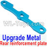 HuanQi 727 Parts-106-03 Upgrade Metal SLA004 Rear reinforcement plate,Rear metal swing arm holder-Blue,HuanQi 727 Rc Car Spare Parts Replacement Accessories,HQ727 HQ 727 1:10 Scale BRUSHED RC Racing Truck Parts rc off-road car Parts,Truck Car Parts