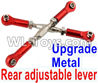 HuanQi 727 Parts-110-01 SLA013 Upgrade Front Metal Rear lever,Metal adjustable lever(2pcs)-Red,HuanQi 727 Rc Car Spare Parts Replacement Accessories,HQ727 HQ 727 1:10 Scale BRUSHED RC Racing Truck Parts rc off-road car Parts,Truck Car Parts