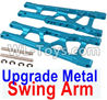 HuanQi 727 Parts-114-03 Upgrade Metal Front and Rear Swing arm(2pcs)-Blue,HuanQi 727 Rc Car Spare Parts Replacement Accessories,HQ727 HQ 727 1:10 Scale BRUSHED RC Racing Truck Parts rc off-road car Parts,Truck Car Parts