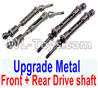 HuanQi 727 Parts-115-01 Upgrade Metal Front and Rear Drive shaft,Metal CVD universal joint,HuanQi 727 Rc Car Spare Parts Replacement Accessories,HQ727 HQ 727 1:10 Scale BRUSHED RC Racing Truck Parts rc off-road car Parts,Truck Car Parts