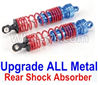 HuanQi 727 Parts-15-02 A2049 Upgrade ALL Metal Rear Shock Absorber(2pcs),HuanQi 727 Rc Car Spare Parts Replacement Accessories,HQ727 HQ 727 1:10 Scale BRUSHED RC Racing Truck Parts rc off-road car Parts,Truck Car Parts