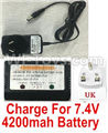 HuanQi 727 Parts-51-04 E9391 7.4V LI-ION Charger and Balance chager(UK Version Plug),HuanQi 727 Rc Car Spare Parts Replacement Accessories,HQ727 HQ 727 1:10 Scale BRUSHED RC Racing Truck Parts rc off-road car Parts,Truck Car Parts