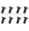 HuanQi 727 Parts-89-14 F5214 Inner-Hexagon Flat head screws(8pcs)-M4X10mm,HuanQi 727 Rc Car Spare Parts Replacement Accessories,HQ727 HQ 727 1:10 Scale BRUSHED RC Racing Truck Parts rc off-road car Parts,Truck Car Parts