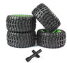 JJRC Q40 Spare Parts-43-04 Whole Wheel assembly(4pcs)-Green,JJRC Q40 RC Car Parts,JJRC Q40 RC Truck Spare parts Accessories,1:12 4WD High Speed Buggy Parts