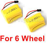 JJRC Q60 Battery-6V 700mah Battery Parts(2pcs)-Can only be used for 6 Wheel car