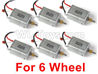 JJRC Q60 6 Wheel Drive Motor Parts(6pcs)-Can only be used For 6 Wheel car