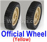 JJRC Q65 Wheel-Official Wheel Parts(2pcs)-Yellow,JJRC Q65 Parts