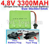 JJRC Q65 Upgrade Battery-4.8V 3300MAH Battery-With SM Plug)-Size-56x50x15mm,JJRC Q65 Parts
