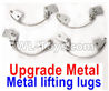 JJRC Q65 Upgrade Metal lifting lugs Parts,Steel plate shock absorption(4 set)-Silver,JJRC Q65 Parts