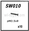 JLB Cheetah Scres-PM2.5X8mm-10pcs-SW010