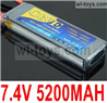 JLB Cheetah Battery-7.4V 5200MAH Battery(1pcs)-2S Battery