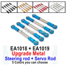 JLB Cheetah Upgrade Parts Upgrade Metal Steering rod,Rear Sring Arm Rod and Servo Rod.4pcs EA1018 + 1pcs EA1019.Total 5pcs.There are 5 Color you can choose.
