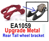 JLB Cheetah Upgrade Parts EA1059 Upgrade Metal Reat Tail Wheel Bracket.Red Color.