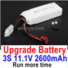 MJX Hyper Go 16207 Upgrade 3S Battery Packs Parts,3S 11.1V 2600mah Battery.Total 1pcs.