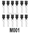 MJX Hyper Go 16207 Parts M001 Body clips for the Body Shell.Total 12pcs.