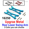 MJX Hyper Go 16207 Upgrade Metal Rear Lower Swing Arm Parts.16250.There are 3 Color you can choose.