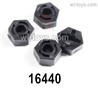 MJX Hyper Go 16207 Parts 16440 Hex wheel seat assembly.Hex Wheel adapter.Total 4pcs.
