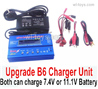 MJX Hyper Go 16207 Upgrade B6 Balance charger and Power Charger unit.It can charge 2S 7.4v or 3S 11.1V Battery.