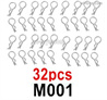 MJX Hyper Go 16208 RC Body Clips Parts.32pcs M001 R-Clips for the Body shell Cover. It Includes 32pcs.