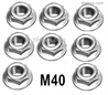 MJX Hyper Go 16208 Parts M40 M4 flange lock nut.