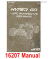 MJX Hyper Go 16208 Parts English Manual for MJX 16208 RC Car.