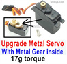 MJX Hyper Go 16208 Upgrade Metal Servo Parts.17g Servo With Metal Gear insde.