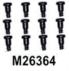 MJX Hyper Go 16208 Screws Parts M26364 Countersunk Head screws with flat tail.2.3X12.Total 12pcs.