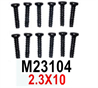MJX Hyper Go 16208 Screws Parts M23104 Pan Head screws with flat tail.2.3x11.Total 12pcs.