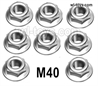 MJX Hyper Go 16209 16210 Parts M40 M4 flange lock nut.