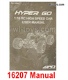 MJX Hyper Go 16209 16210 Parts English Manual for MJX 16209 16210 RC Car.