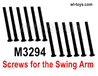 MJX Hyper Go 16209 16210 Parts M3294 Screws for the Swing Arm.Total 12pcs.Round head flat tail half tooth screw.