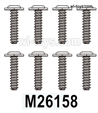 MJX Hyper Go 16209 16210 Parts M26158 Fixed screws for the Wheels.Total 8pcs.