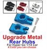 MJX Hyper Go 14301 14302 Upgrade Parts Metal Rear Hubs 14260 for 1/14 MJX Hyper Go RC Car Parts,Also fit for MJX Hyper Go 14301 14302 Parts,Hyper Go 1/14 Upgrade Parts.