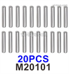 MJX Hyper Go 14301 14302 Parts 20pcs 2X10mm Dowel Pin,M20101 Hinge pin Spare Parts,Hex Wheel Hub Nut Pins RC Car for for MJX Hyper Go 14301 14302 Parts .MJX Hyper Go 14301 14302 RC Car Replacement Accesories.
