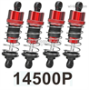 MJX Hyper Go 14301 14302 Parts 4pcs 14500 Oil Filled Shock.Front and Rear shock absorber Damper.MJX Hyper Go 14301 14302 RC Car Replacement Accesories.