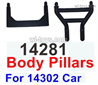 MJX Hyper Go 14301 14302 Parts 14281 Body Pillars For Hyper Go 14302 RC Car.MJX Hyper Go 14301 14302 RC Car Replacement Accesories.