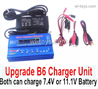 MJX Hyper Go 14301 14302 Parts Upgrade B6 Balance charger and Power Charger unit.It can charge 2S 7.4v or 3S 11.1V Battery.MJX Hyper Go 14301 14302 RC Car Replacement Accesories.