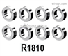 MJX Hyper Go 14301 14302 Parts R1810 Bearings.Total 8pcs.MJX Hyper Go 14301 14302 RC Car Replacement Accesories.