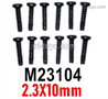 MJX Hyper Go 14301 14302 Parts M23104 Pan Head screws.2.3x10mm.Total 12pcs.MJX Hyper Go 14301 14302 RC Car Replacement Accesories.