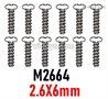 MJX Hyper Go 14301 14302 Parts M2664 Round Head Screws.2.6X6mm.Total 12pcs.MJX Hyper Go 14301 14302 RC Car Replacement Accesories.