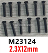 MJX Hyper Go 14301 14302 Parts M23124 Countersunk Head Screws.2.3X12mm.Total 12pcs.MJX Hyper Go 14301 14302 RC Car Replacement Accesories.