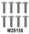 MJX Hyper Go H16 H16E H16H H16P Parts M26158 Fixed screws for the Wheels.Total 8pcs.