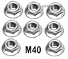 MJX Hyper Go H16BM H16GT H16DR Parts M40 M4 flange lock nut.