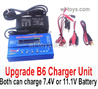 MJX Hyper Go H16BM H16GT H16DR Parts Upgrade B6 Balance charger and Power Charger unit.It can charge 2S 7.4v or 3S 11.1V Battery.