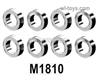 MJX Hyper Go H16BM H16GT H16DR Parts M1810 Bearings.Total 8pcs.