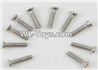 PXtoys 9300 Spare parts P88007 Flat head screws(10pcs)-2.3x10mm,PXtoys 9300 RC Car Parts,PXtoys 9300 RC Truck Spare parts Accessories,1:18 4WD High Speed Buggy Parts