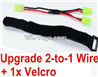 PXtoys 9300 Spare parts-32-04 Upgrade 2-to-1 wire and Velcro-Two battery can use together,Run 2x Time than usual,PXtoys 9300 RC Car Parts,PXtoys 9300 RC Truck Spare parts Accessories,1:18 4WD High Speed Buggy Parts