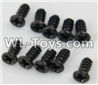 PXtoys 9301 Spare parts P88005 Flat head screws(10pcs)-2.3x8mm,PXtoys 9301 RC Car Parts,PXtoys 9301 RC Truck Spare parts Accessories,1:18 4WD High Speed Buggy Parts