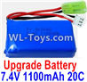 PXtoys 9302 Spare parts-32-01 Upgrade 7.4V 1100mah 20C Battery(1pcs),PXtoys 9302 RC Car Parts,PXtoys 9302 RC Truck Spare parts Accessories,1:18 4WD High Speed Buggy Parts
